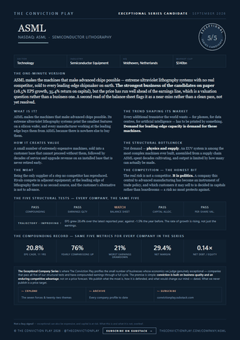 Front page of the ASML fact sheet
